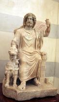 Statue of Serapis, Greco- Egyptian God of the Underworld.