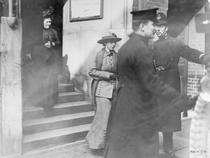 'Slasher' Mary Richardson leaving court, 1914.