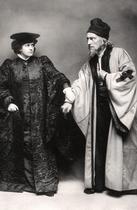 Gertude Elliott and Johnston Forbes-Robertson in The Merchant of Venice, early 20th century.Artist: Lizzie Caswall Smith