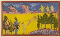 Hanuman meets Rama and Laksmana
