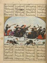 Iran and Turan in battle