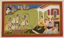 Rama breaks Siva's bow
