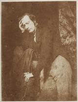 Professor James Miller. Three-quarter length standing portrait, looking downwards, his head resting in his right hand. Professor James Miller (1812-1864), Professor of Surgery at Edinburgh University