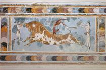 Bull-leaping' fresco from Knossos.