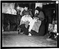 Two Sewing Women in Elizabeth Street den.