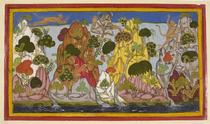 Hanuman fetches the magic herbs