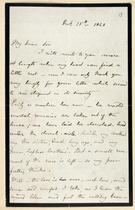 Letter of Charlotte Bronte