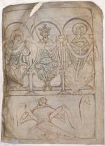 King Edgar with saints