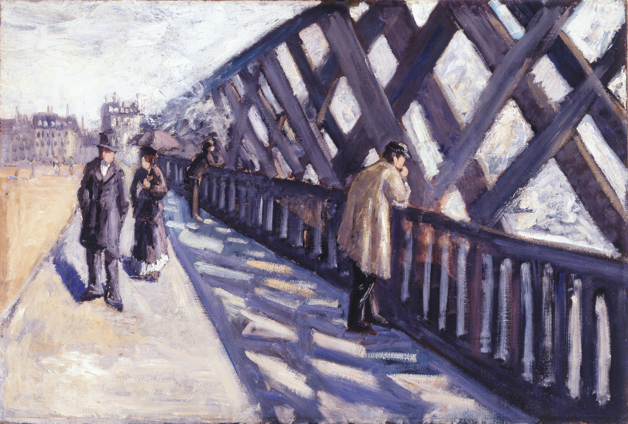 Etude pour "Le Pont de l'Europe" (Study for "Le Pont de l'Europe"). 1876. Oil on canvas, support: 32 3/4 x 48 1/4 inches (83.18 x 122.56 cm); framed: 41 3/4 x 58 x 4 1/2 inches (106.045 x 147.32 x 11.43 cm). Bequest of A. Conger Goodyear, by exchange, 1974 (1974:25).