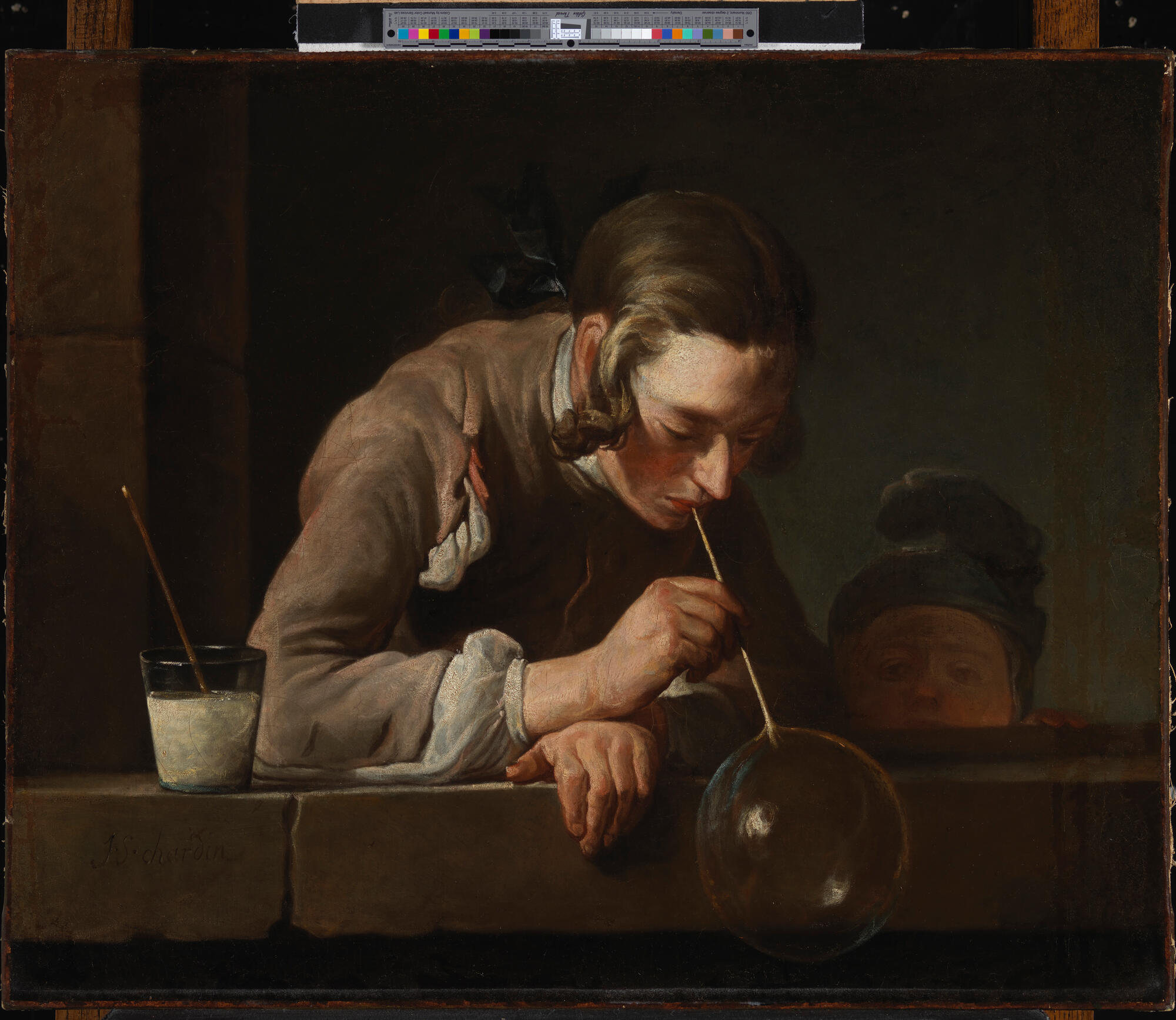 Soap Bubbles. After 1739. Oil on canvas, 23 5/8 × 28 3/4 in. (60.0 × 73.0 cm). Gift of The Ahmanson Foundation (M.79.251).