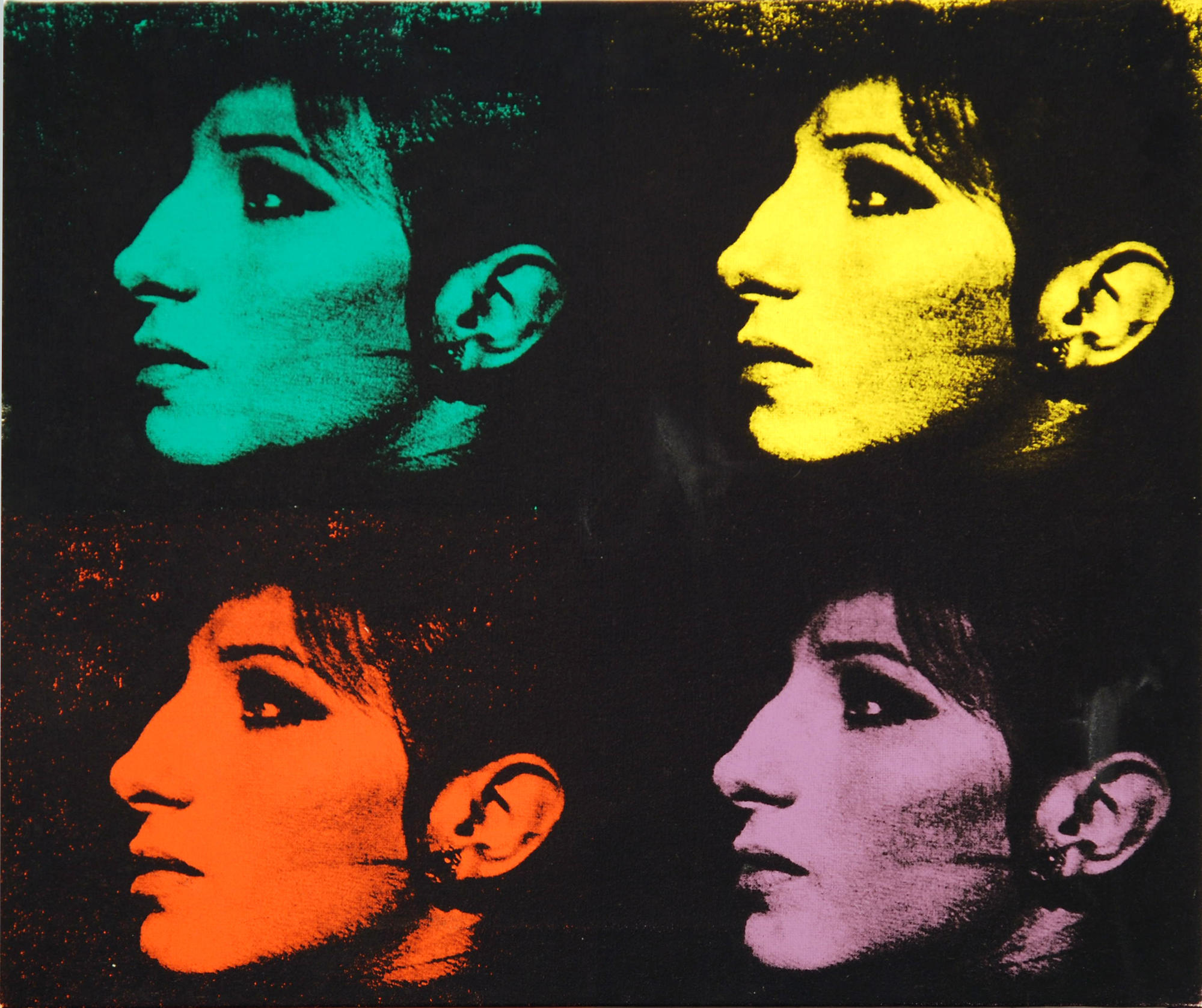 4 Barbras (The Jewish Jackie Series), 1992. Silkscreen on canvas. 20 x 24 inches (50.8 x 61 cm)