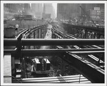 [World Trade Center under construction.]