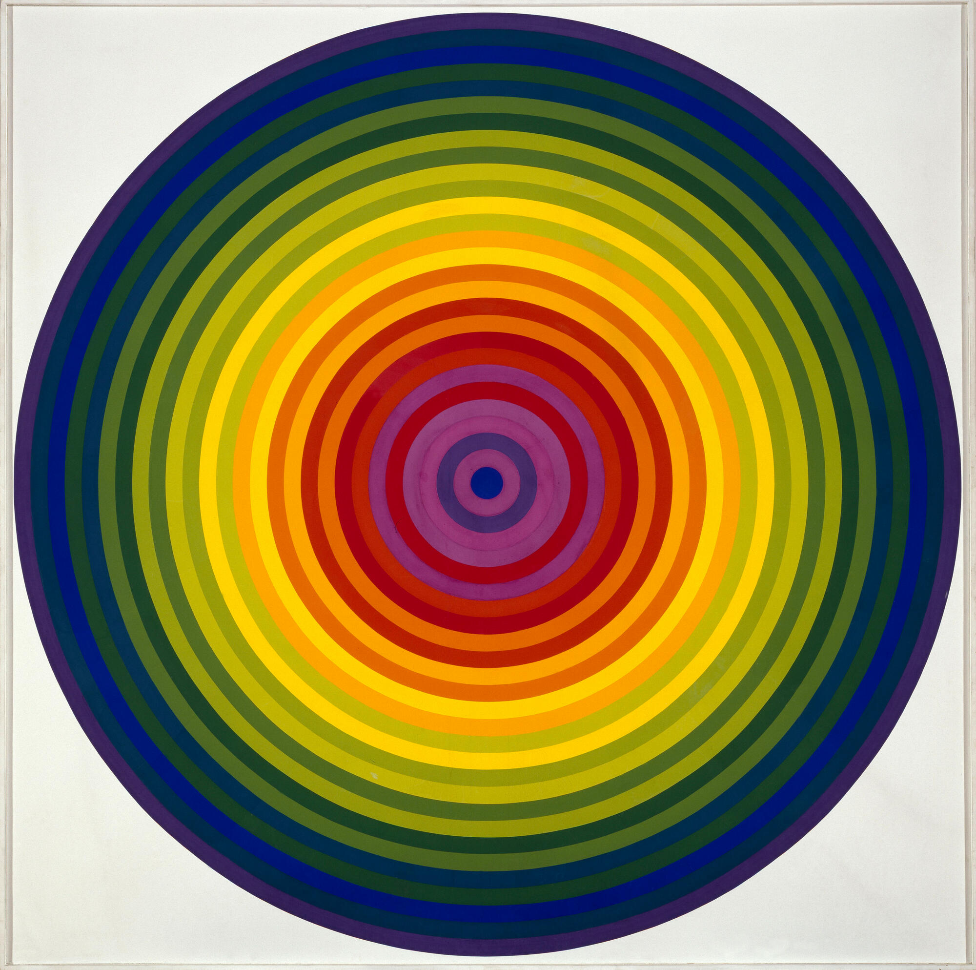 Polychrome Circles. 1970. Acrylic. 173.5 x 174 cm. Inv.982.086. Photo: Gérard Blot
